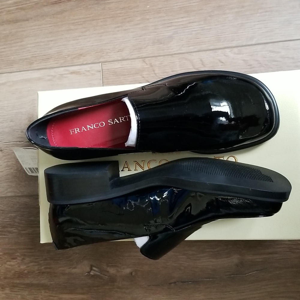 2012 Franco Sarto Women's Bocca Slip-On Loafer, Black Patent, 6 M